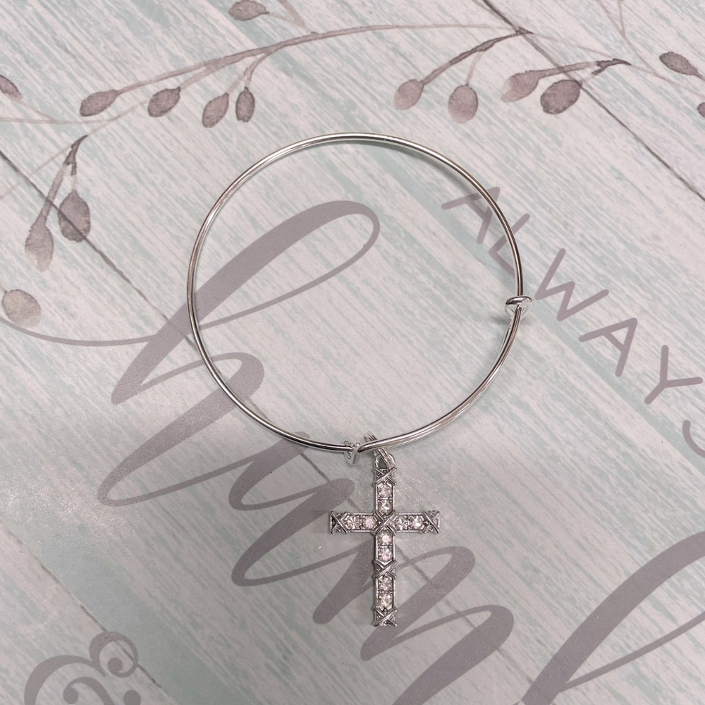 Handmade Diamond Cross Bangle’s by CMJ✨ - Picture 5 of 5